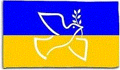 Ukraine Flag with Peace Dove